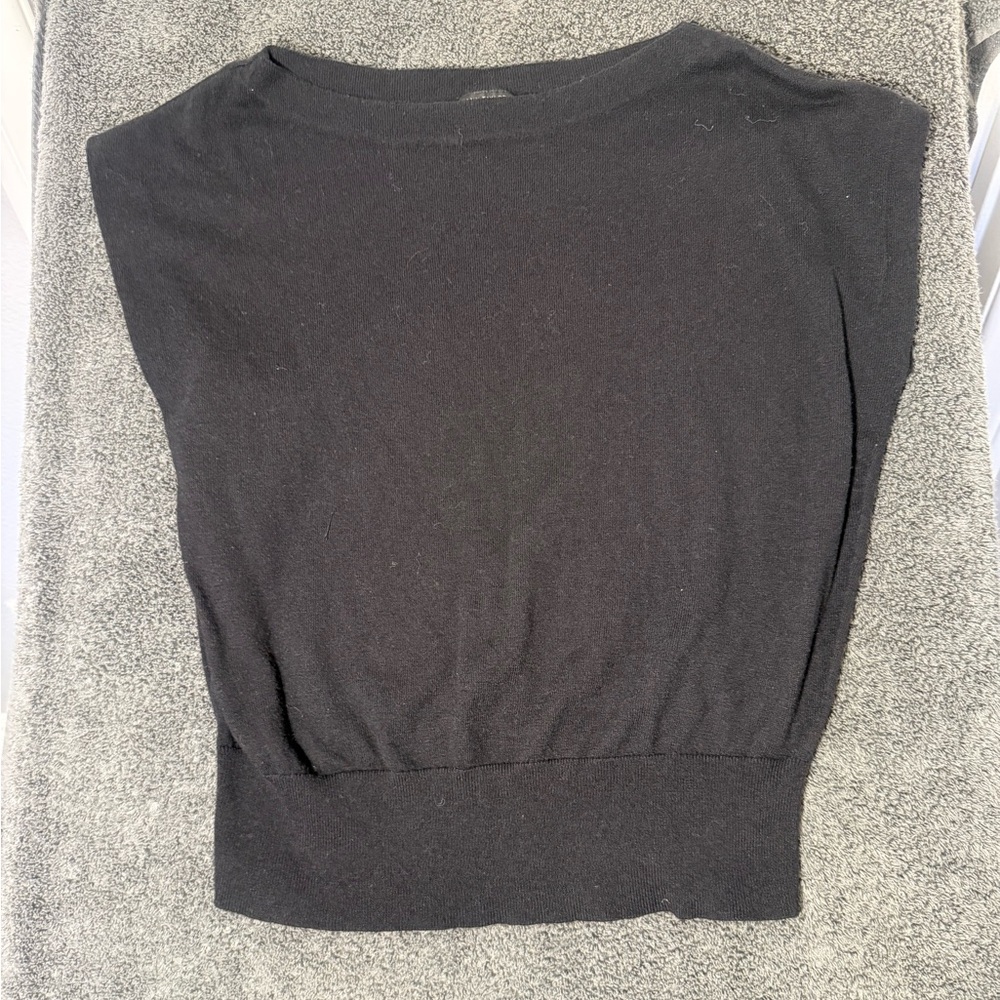 Ann Taylor Black Knit‎ Top- Size S